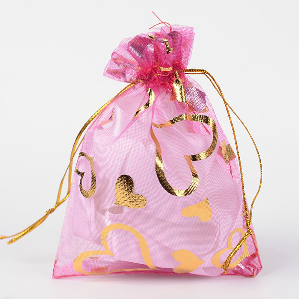 PandaHall Heart Printed Organza Bags, Gift Bags, Rectangle, Orchid, 12x10cm Organza Heart Purple
PandaHall Heart Printed Organza Bags, Gift Bags, Rectangle, Orchid, 12x10cm Organza Heart Purple