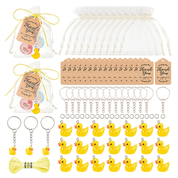 PandaHall AHANDMAKER 30 Sets 3D Duck Keychain Party Favors, Cute Small Cartoon Ducky Key Chain with Thank You Kraft Tags & Gift Bags & Rope..., Yellow
PandaHall AHANDMAKER 30 Sets 3D Duck Keychain Party Favors, Cute Small Cartoon Ducky Key Chain with Thank You Kraft Tags & Gift Bags & Rope..., Yellow