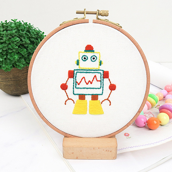 PandaHall DIY Embroidery Starter Kits, including Embroidery Fabric & Thread, Needle, Embroidery Hoops, Instruction Sheet, Robot, 184x184mm...
PandaHall DIY Embroidery Starter Kits, including Embroidery Fabric & Thread, Needle, Embroidery Hoops, Instruction Sheet, Robot, 184x184mm...