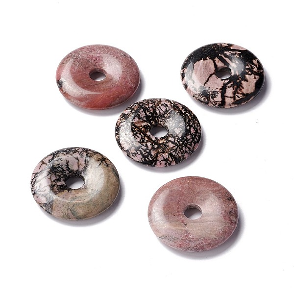 PandaHall Natural Rhodonite Pendants, Donut/Pi Disc, 40~40.5x7~7.5mm, Hole: 8~8.5mm Rhodonite Donut
PandaHall Natural Rhodonite Pendants, Donut/Pi Disc, 40~40.5x7~7.5mm, Hole: 8~8.5mm Rhodonite Donut