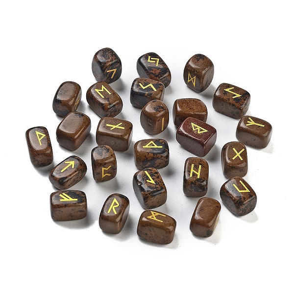 PandaHall Rectangle Natural Mahogany Obsidian Rune Stones, Healing Stones for Chakras Balancing, Crystal Therapy, Meditation, Reiki...
PandaHall Rectangle Natural Mahogany Obsidian Rune Stones, Healing Stones for Chakras Balancing, Crystal Therapy, Meditation, Reiki...