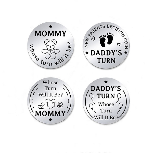 PandaHall 201 Stainless Steel Commemorative Coins, Decision Maker Coin, Double Sided Laser Engraving, Flat Round, Word, 30x2mm, 2pcs/set...
PandaHall 201 Stainless Steel Commemorative Coins, Decision Maker Coin, Double Sided Laser Engraving, Flat Round, Word, 30x2mm, 2pcs/set...