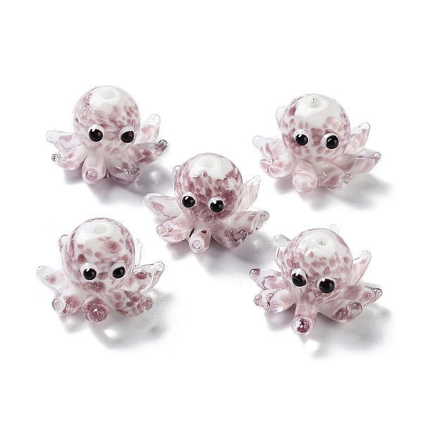 PandaHall Handmade Bumpy Lampwork Beads Strands, Octopus, Rosy Brown, 15x25x4mm, Hole: 1.4mm Lampwork Octopus
PandaHall Handmade Bumpy Lampwork Beads Strands, Octopus, Rosy Brown, 15x25x4mm, Hole: 1.4mm Lampwork Octopus