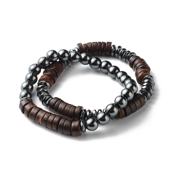 PandaHall Synthetic Hematite Beads Stretch Bracelets Sets for Men Women, Dyed Donut Coconut Beads Bracelet, Black, Inner Diameter...
PandaHall Synthetic Hematite Beads Stretch Bracelets Sets for Men Women, Dyed Donut Coconut Beads Bracelet, Black, Inner Diameter...