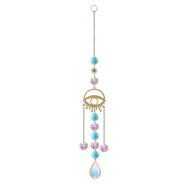 PandaHall Glass Teardrop Pendant Decoration, Hanging Suncatchers, with Glass Octagon Link and Metal Link, for Home Window Decoration, Eye...
PandaHall Glass Teardrop Pendant Decoration, Hanging Suncatchers, with Glass Octagon Link and Metal Link, for Home Window Decoration, Eye...