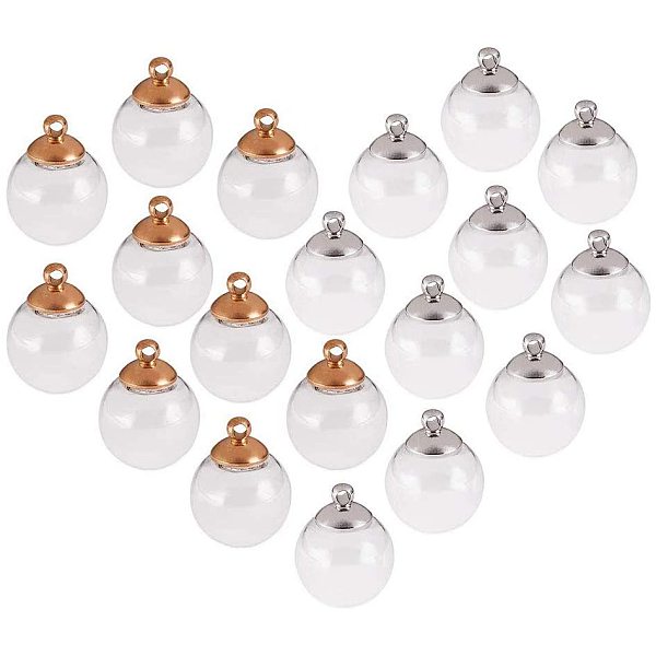 PandaHall 1 Set Mixed Color DIY Pendant Making Round Mechanized Blown Glass Globe Beads Clear Glass Globe Bottle Charms Pendants with Rack...
PandaHall 1 Set Mixed Color DIY Pendant Making Round Mechanized Blown Glass Globe Beads Clear Glass Globe Bottle Charms Pendants with Rack...