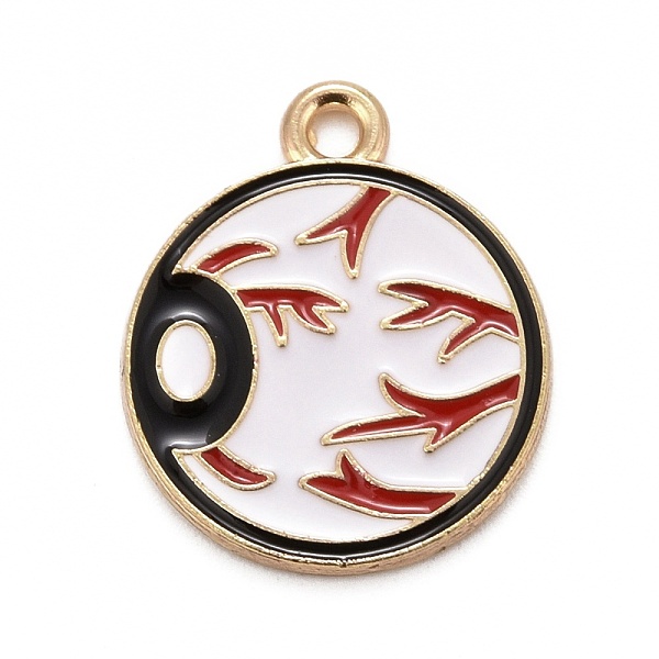 PandaHall Halloween Alloy Enamel Pandants, Light Gold, Flat Round, White, 20x16.5x1.5mm, Hole: 1.8mm Alloy+Enamel Flat Round White
PandaHall Halloween Alloy Enamel Pandants, Light Gold, Flat Round, White, 20x16.5x1.5mm, Hole: 1.8mm Alloy+Enamel Flat Round White