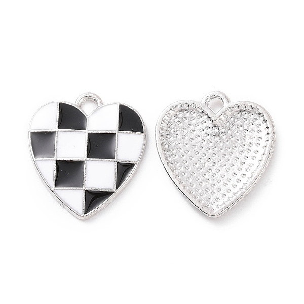 PandaHall Alloy Enamel Pendants, Heart with Tartan Charm, Platinum, Black, 18x16x1.7mm, Hole: 1.6mm Alloy+Enamel Heart Black
PandaHall Alloy Enamel Pendants, Heart with Tartan Charm, Platinum, Black, 18x16x1.7mm, Hole: 1.6mm Alloy+Enamel Heart Black