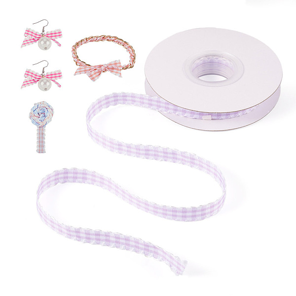 PandaHall 10 Yards Flat Polycotton(Polyester Cotton) Ribbon, Wavy Edged Tartan Ribbon, for Bowknot Making, Lilac, 11x0.2mm Polycotton Tartan..., Purple
PandaHall 10 Yards Flat Polycotton(Polyester Cotton) Ribbon, Wavy Edged Tartan Ribbon, for Bowknot Making, Lilac, 11x0.2mm Polycotton Tartan..., Purple