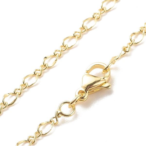 PandaHall Brass Figaro Chains Necklace for Women, Cadmium Free & Lead Free, Real 18K Gold Plated, 17.80 inch(45.2cm), Link: 4x2.5x0.3mm...
PandaHall Brass Figaro Chains Necklace for Women, Cadmium Free & Lead Free, Real 18K Gold Plated, 17.80 inch(45.2cm), Link: 4x2.5x0.3mm...