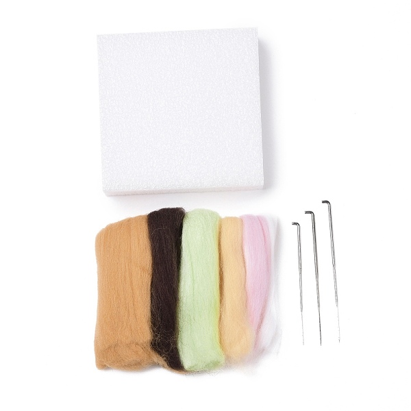 PandaHall Cactus Needle Felting Kit, including Instructions, 1Pc Foam, 3Pcs Needles, 6 Colors Wool, Mixed Color Wool Multicolor
PandaHall Cactus Needle Felting Kit, including Instructions, 1Pc Foam, 3Pcs Needles, 6 Colors Wool, Mixed Color Wool Multicolor