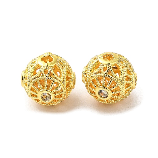 PandaHall Rack Plating Brass Pave Cubic Zirconia Beads, Long-Lasting Plated, Round, Real 18K Gold Plated, 9.5x9mm, Hole: 1.6mm Brass+Cubic...
PandaHall Rack Plating Brass Pave Cubic Zirconia Beads, Long-Lasting Plated, Round, Real 18K Gold Plated, 9.5x9mm, Hole: 1.6mm Brass+Cubic...