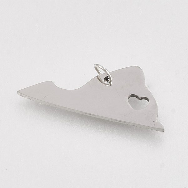 PandaHall 201 Stainless Steel Pendants, Map of Virginia, Stainless Steel Color, 10x24x1mm, Hole: 3mm 201 Stainless Steel Others
PandaHall 201 Stainless Steel Pendants, Map of Virginia, Stainless Steel Color, 10x24x1mm, Hole: 3mm 201 Stainless Steel Others