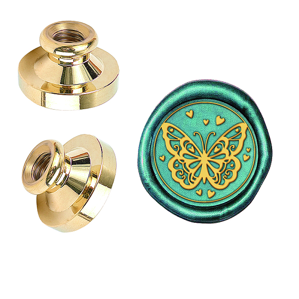 PandaHall Wax Seal Brass Stamp Head, for Wax Seal Stamp, Butterfly Pattern, 25x14.5mm Brass Butterfly
PandaHall Wax Seal Brass Stamp Head, for Wax Seal Stamp, Butterfly Pattern, 25x14.5mm Brass Butterfly