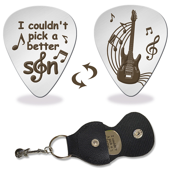 PandaHall Double-side Laser 201 Stainless Steel Guitar Picks, with Black PU Leather Guitar Picks Holder, Plectrum Guitar Accessories, Guitar...
PandaHall Double-side Laser 201 Stainless Steel Guitar Picks, with Black PU Leather Guitar Picks Holder, Plectrum Guitar Accessories, Guitar...