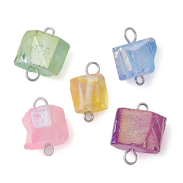 PandaHall Electroplated Natural Quartz Beads Connector Charms, Irregular Shaped Links with Iron Double Loops, Mixed Color, Platinum..., Multicolor
PandaHall Electroplated Natural Quartz Beads Connector Charms, Irregular Shaped Links with Iron Double Loops, Mixed Color, Platinum..., Multicolor