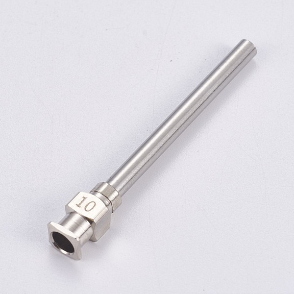 PandaHall Stainless Steel Fluid Precision Blunt Needle Dispense Tips, Stainless Steel Color, 50x6.2x5.7mm, Hole: 4mm, Pin: 3.5mm Stainless...
PandaHall Stainless Steel Fluid Precision Blunt Needle Dispense Tips, Stainless Steel Color, 50x6.2x5.7mm, Hole: 4mm, Pin: 3.5mm Stainless...