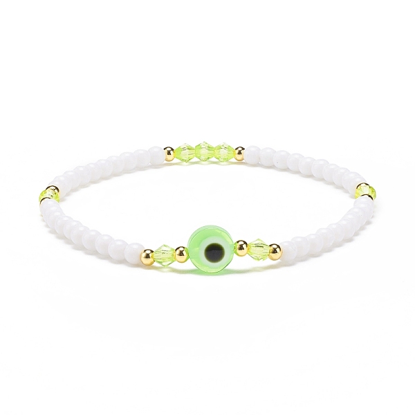 PandaHall Resin Evil Eye & Acrylic Beaded Stretch Bracelet for Women, Green Yellow, Inner Diameter: 2-1/8 inch(5.5cm) Acrylic
PandaHall Resin Evil Eye & Acrylic Beaded Stretch Bracelet for Women, Green Yellow, Inner Diameter: 2-1/8 inch(5.5cm) Acrylic