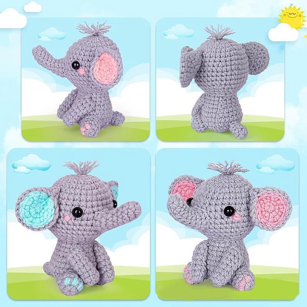 PandaHall Animal Display Decoration DIY Knitting Kits for Beginners, including Doll Eye, Crochet Hook, Stitch Marker, Yarn, Instruction..., Gray
PandaHall Animal Display Decoration DIY Knitting Kits for Beginners, including Doll Eye, Crochet Hook, Stitch Marker, Yarn, Instruction..., Gray
