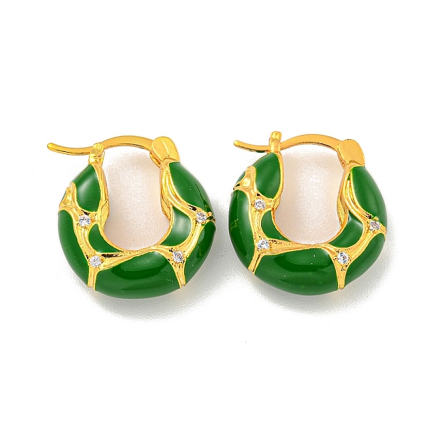 PandaHall Rack Plating Brass Micro Pave Clear Cubic Zirconia Hoop Earring, with Cloud Enamel, Cadmium Free & Lead Free, Long-Lasting Plated..., Green
PandaHall Rack Plating Brass Micro Pave Clear Cubic Zirconia Hoop Earring, with Cloud Enamel, Cadmium Free & Lead Free, Long-Lasting Plated..., Green
