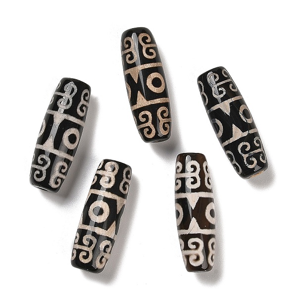PandaHall Tibetan Style dZi Beads, Natural Agate Beads, Dyed & Heated, Oval, Black, 3-Eye, 40~40.5x13~14mm, Hole: 2mm Tibetan Agate Oval...
PandaHall Tibetan Style dZi Beads, Natural Agate Beads, Dyed & Heated, Oval, Black, 3-Eye, 40~40.5x13~14mm, Hole: 2mm Tibetan Agate Oval...