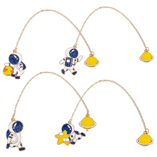 PandaHall Alloy Enamel Bookmarks Set, Daily Supplies, Astronaut & Planet, Cadmium Free & Lead Free, Golden, 16.5~17.5cm, 4pcs/set, 1set..., Multicolor
PandaHall Alloy Enamel Bookmarks Set, Daily Supplies, Astronaut & Planet, Cadmium Free & Lead Free, Golden, 16.5~17.5cm, 4pcs/set, 1set..., Multicolor