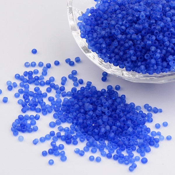 PandaHall 12/0 Frosted Round Glass Seed Beads, Cornflower Blue, Size: about 2mm in diameter, hole:1mm, about 3304pcs/50g Glass Blue
PandaHall 12/0 Frosted Round Glass Seed Beads, Cornflower Blue, Size: about 2mm in diameter, hole:1mm, about 3304pcs/50g Glass Blue