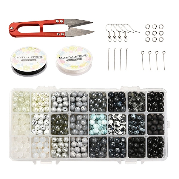 PandaHall DIY Bracelets & Earring Making Kits, Including Gradient Color Glass Beads, Brass Earring Hooks, Iron Pins, Elastic Crystal Threads...
PandaHall DIY Bracelets & Earring Making Kits, Including Gradient Color Glass Beads, Brass Earring Hooks, Iron Pins, Elastic Crystal Threads...