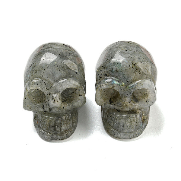 PandaHall Halloween Natural Labradorite Skull Figurines, for Home Office Desktop Decoration, 28~30x23~25x26~27mm Labradorite Skull
PandaHall Halloween Natural Labradorite Skull Figurines, for Home Office Desktop Decoration, 28~30x23~25x26~27mm Labradorite Skull