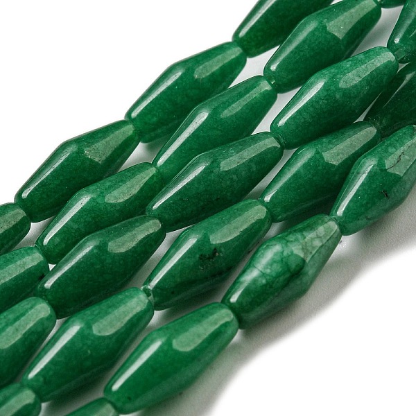 PandaHall Natural White Jade(Dyed) Beads Strands, Bicone, Green, 14~15x6mm, Hole: 1mm, about 25~26pcs/strand, 14.57~15.16''(37~38.5cm) White...
PandaHall Natural White Jade(Dyed) Beads Strands, Bicone, Green, 14~15x6mm, Hole: 1mm, about 25~26pcs/strand, 14.57~15.16''(37~38.5cm) White...