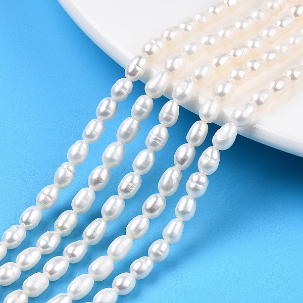PandaHall Natural Cultured Freshwater Pearl Beads Strands, Rice, Seashell Color, 5~6.5x3.5~4mm, Hole: 0.7mm, about 58~67pcs/strand, 12.99...
PandaHall Natural Cultured Freshwater Pearl Beads Strands, Rice, Seashell Color, 5~6.5x3.5~4mm, Hole: 0.7mm, about 58~67pcs/strand, 12.99...