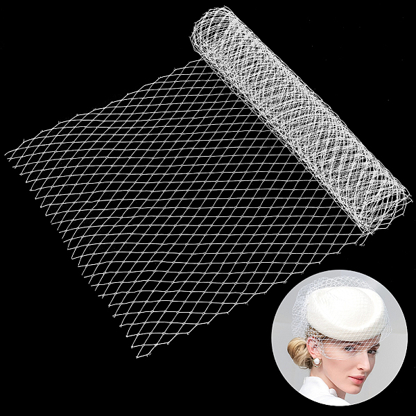 PandaHall AHANDMAKER 1.1 Yard White Bridal Veil Flapper Fascinator Mesh Veil Black Veil Neting Fabrics 11 Inch Wide Millinery Netting for...
PandaHall AHANDMAKER 1.1 Yard White Bridal Veil Flapper Fascinator Mesh Veil Black Veil Neting Fabrics 11 Inch Wide Millinery Netting for...