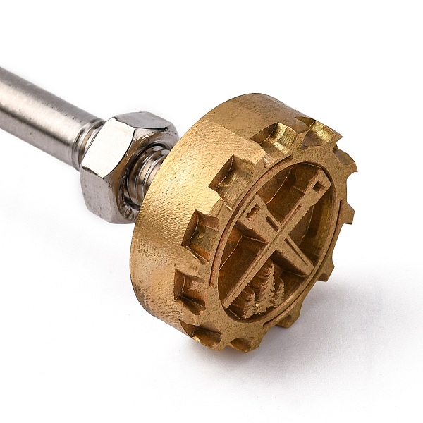 PandaHall Stamping Embossing Soldering Brass with Stamp, for Cake/Wood, Tools Pattern, 30mm Brass Tool
PandaHall Stamping Embossing Soldering Brass with Stamp, for Cake/Wood, Tools Pattern, 30mm Brass Tool