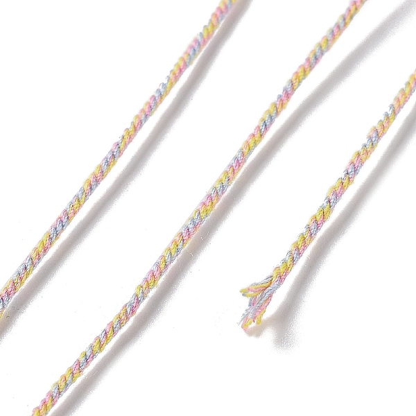 PandaHall Polyester Twisted Cord, Round, for DIY Jewelry Making, Colorful, 1mm, about 49.21 Yards(45m)/Roll Polyester
PandaHall Polyester Twisted Cord, Round, for DIY Jewelry Making, Colorful, 1mm, about 49.21 Yards(45m)/Roll Polyester