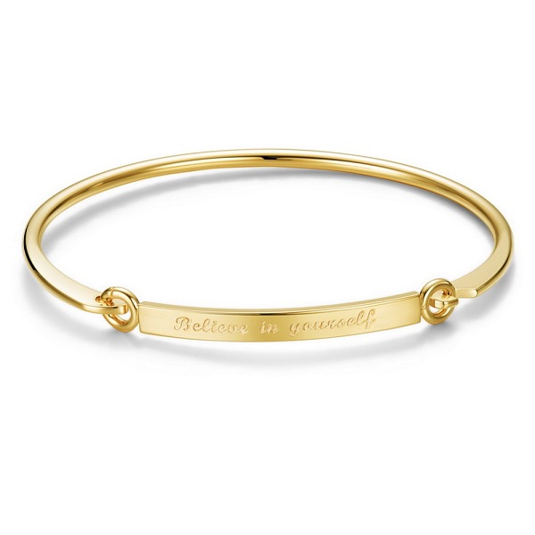 PandaHall SHEGRACE Fashion Engraved Brass Inspirational Bangle, with Words Believe in Yourself, Real 24K Gold Plated, 7-1/4 inch(18.5cm)...
PandaHall SHEGRACE Fashion Engraved Brass Inspirational Bangle, with Words Believe in Yourself, Real 24K Gold Plated, 7-1/4 inch(18.5cm)...