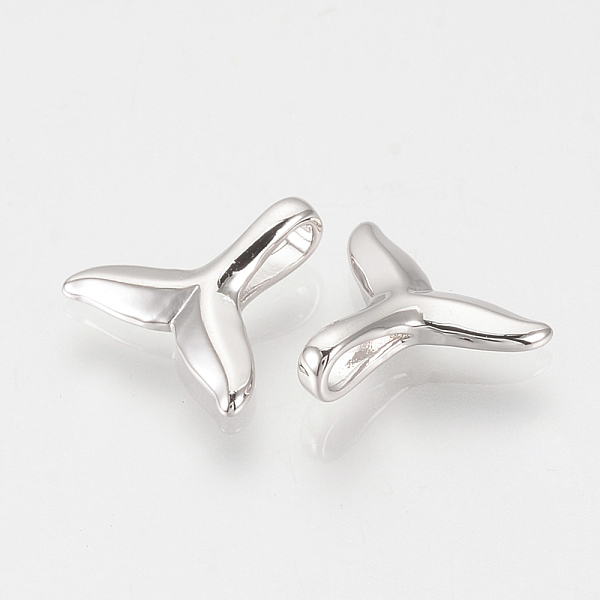 PandaHall Brass Charms, Nickel Free, Real Platinum Plated, Whale Tail Shape, 13.5x15x4.5mm, Hole: 2x5.5mm Brass Fish
PandaHall Brass Charms, Nickel Free, Real Platinum Plated, Whale Tail Shape, 13.5x15x4.5mm, Hole: 2x5.5mm Brass Fish