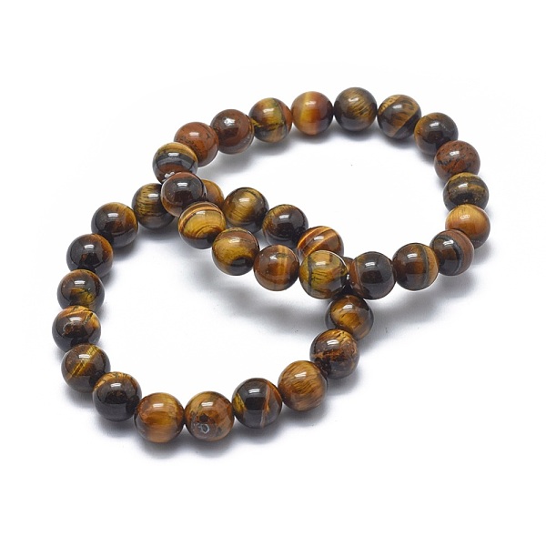 PandaHall Natural Tiger Eye Bead Stretch Bracelets, Round, 2 inch~2-1/8 inch(5.2~5.5cm), Bead: 10mm Tiger Eye
PandaHall Natural Tiger Eye Bead Stretch Bracelets, Round, 2 inch~2-1/8 inch(5.2~5.5cm), Bead: 10mm Tiger Eye