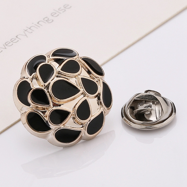 PandaHall Plastic Brooch, Alloy Pin, with Enamel, for Garment Accessories, Round with Teardrop, Black, 25mm Alloy+Enamel Flower Black
PandaHall Plastic Brooch, Alloy Pin, with Enamel, for Garment Accessories, Round with Teardrop, Black, 25mm Alloy+Enamel Flower Black