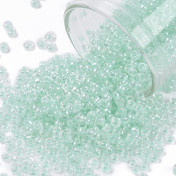 PandaHall 12/0 Glass Seed Beads, Transparent Inside Colours Luster, Round Hole, Round, Light Cyan, 12/0, 2~2.5x1.5~2mm, Hole: 0.8mm, about...
PandaHall 12/0 Glass Seed Beads, Transparent Inside Colours Luster, Round Hole, Round, Light Cyan, 12/0, 2~2.5x1.5~2mm, Hole: 0.8mm, about...