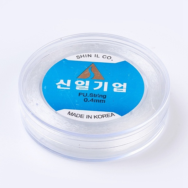 PandaHall Korean Elastic Crystal Thread, For Jewelry Making, Clear, 0.4mm, about 131.23 yards(120m)/roll TPU Round Clear
PandaHall Korean Elastic Crystal Thread, For Jewelry Making, Clear, 0.4mm, about 131.23 yards(120m)/roll TPU Round Clear