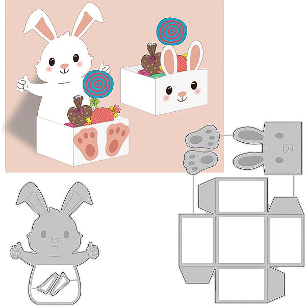 PandaHall BENECREAT 2Pcs Easter Themed Cutting Dies Stencils, 3D Rabbit Shaped Box with Egg Pattern Carbon Steel Stencil Templates for...
PandaHall BENECREAT 2Pcs Easter Themed Cutting Dies Stencils, 3D Rabbit Shaped Box with Egg Pattern Carbon Steel Stencil Templates for...