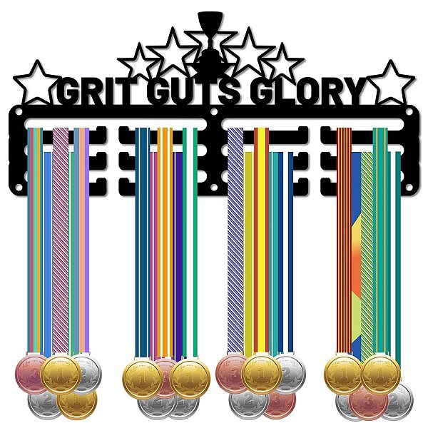 PandaHall Sports Theme Iron Medal Hanger Holder Display Wall Rack, 3-Line, with Screws, Inspiring Word, Star, 130x290mm, Hole: 5mm Iron Star..., Black
PandaHall Sports Theme Iron Medal Hanger Holder Display Wall Rack, 3-Line, with Screws, Inspiring Word, Star, 130x290mm, Hole: 5mm Iron Star..., Black