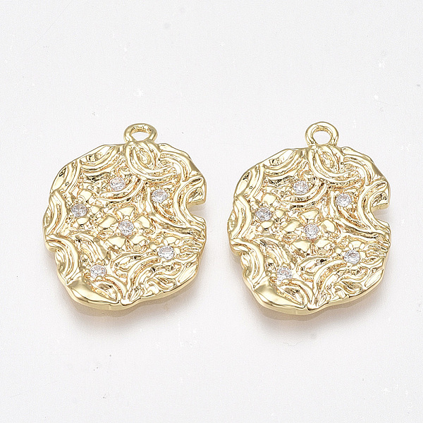 PandaHall Brass Pendants, with Cubic Zirconia, Nickel Free, Real 18K Gold Plated, Flat Round, Clear, 20x15x1.5mm, Hole: 1.4mm Brass+Cubic...
PandaHall Brass Pendants, with Cubic Zirconia, Nickel Free, Real 18K Gold Plated, Flat Round, Clear, 20x15x1.5mm, Hole: 1.4mm Brass+Cubic...