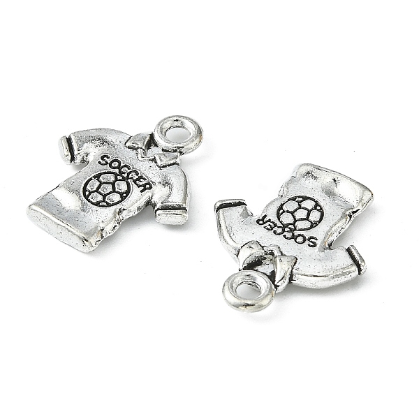 PandaHall Tibetan Style Alloy T-Shirt Pendants, Sports Charms, FootBall/Soccer Ball Jersey Charms, Cadmium Free & Lead Free, Antique Silver...
PandaHall Tibetan Style Alloy T-Shirt Pendants, Sports Charms, FootBall/Soccer Ball Jersey Charms, Cadmium Free & Lead Free, Antique Silver...