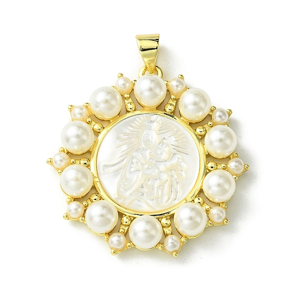 PandaHall Eco-Friendly Brass Pendants, with Natural Shell & Plastic Pearls, Long-Lasting Plated, Real 18K Gold Plated, Cadmium Free & Lead...
PandaHall Eco-Friendly Brass Pendants, with Natural Shell & Plastic Pearls, Long-Lasting Plated, Real 18K Gold Plated, Cadmium Free & Lead...