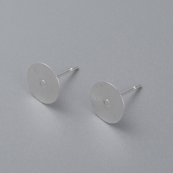 PandaHall 304 Stainless Steel Stud Earring Findings, Flat Round, Silver, 10x0.3mm, Pin: 12x0.7mm 304 Stainless Steel Flat Round
PandaHall 304 Stainless Steel Stud Earring Findings, Flat Round, Silver, 10x0.3mm, Pin: 12x0.7mm 304 Stainless Steel Flat Round