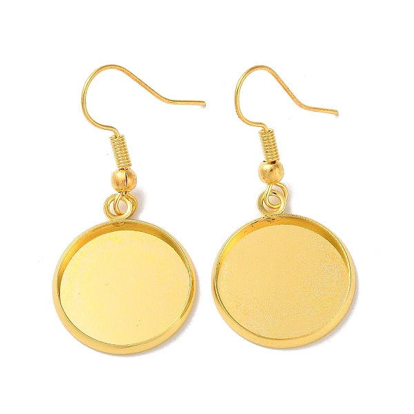 PandaHall Rack Plating Iron Earring Hooks, with Blank Round Trays, Flat Round, Golden, 38mm, Pin: 0.7mm Iron Flat Round
PandaHall Rack Plating Iron Earring Hooks, with Blank Round Trays, Flat Round, Golden, 38mm, Pin: 0.7mm Iron Flat Round