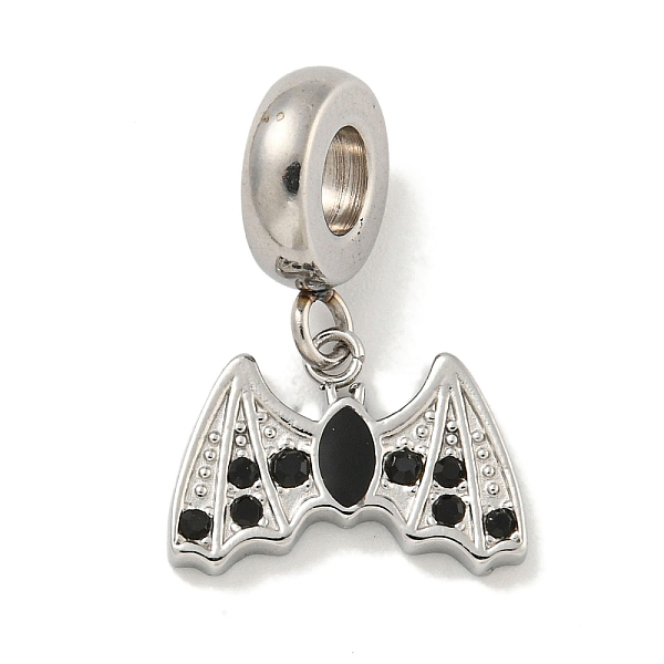 PandaHall 304 Stainless Steel Black Enamel European Dangle Charms, Bat Large Hole Pendants with Jet Rhinestones, Stainless Steel Color, 21mm...
PandaHall 304 Stainless Steel Black Enamel European Dangle Charms, Bat Large Hole Pendants with Jet Rhinestones, Stainless Steel Color, 21mm...