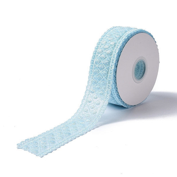 PandaHall 10 Yards Polyester Lace Trim Ribbon, for DIY Jewelry Making, Light Sky Blue, 1-1/2 inch(38.5~39.5mm) Polyester Flower
PandaHall 10 Yards Polyester Lace Trim Ribbon, for DIY Jewelry Making, Light Sky Blue, 1-1/2 inch(38.5~39.5mm) Polyester Flower