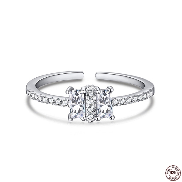 PandaHall Rhodium Plated 925 Sterling Silver Cuff Rings, Birthstone Ring, with Cubic Zirconia Rectangle for Women, Real Platinum Plated..., Clear
PandaHall Rhodium Plated 925 Sterling Silver Cuff Rings, Birthstone Ring, with Cubic Zirconia Rectangle for Women, Real Platinum Plated..., Clear